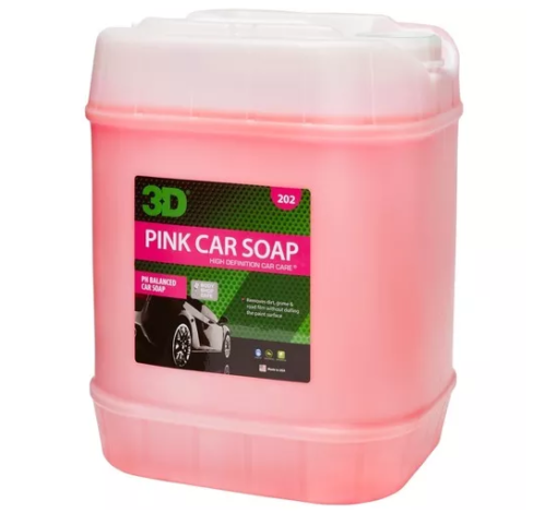 3D Pink Car Soap x 20 Litros - Shampoo PH Neutro