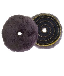Wool Pad 5" Cordero Natural Gris Roto Orbital