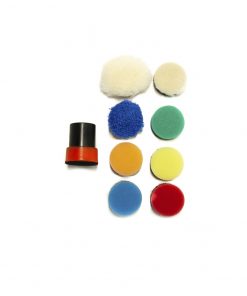 Kit Combo de Pulido Completo 1" - 9 Piezas - Pads y Backing Plate